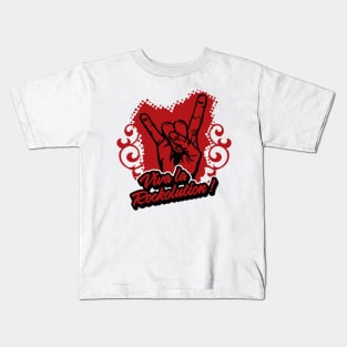 viva la rockolution Kids T-Shirt